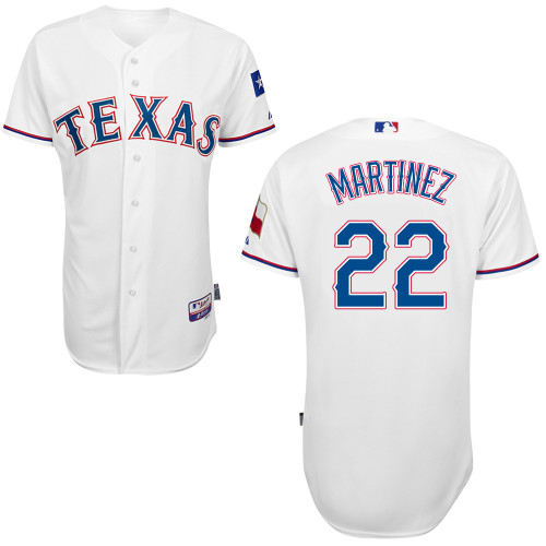 Nick Martinez #22 MLB Jersey-Texas Rangers Men's Authentic Home White Cool Base Baseball Jersey